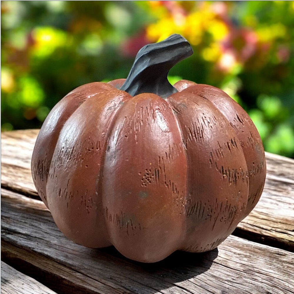 Vintage Joann Fabrics Autumn Inspirations Resin Pumpkin Y2K Fall Decor